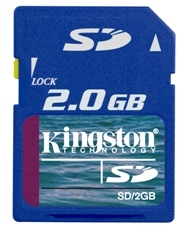 Pam. karta - KINGSTON 2 GB SD