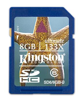 Pam. karta - KINGSTON 8 GB SDHC Class 6