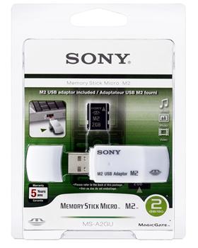Pam. karta - SONY 2GB Memory Stick micro - M2 + USB ADAPTÉR