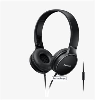 Panasonic stereo sluchátka RP-HF300ME-K, 3,5 mm jack, černá