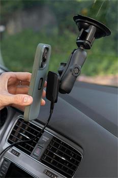 Peak Design Car Mount - 1" Ball Charging Adapter - Black Bazar
