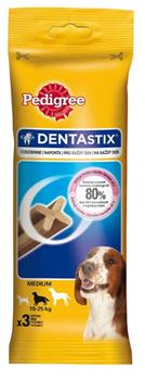 Pedigree pochoutka DentaStix Medium 3pack 77g