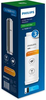 Philips náh. filtr AUT620R400, Aquaporin rev. osm. odstraní částice >0,0001 mikronu, kapacita 11000 pro AUT8940,95, 4030