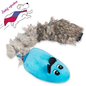 Pískací potvůrka, Krysa s králičí kožešinou, modrá