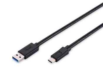 Propojovací kabel USB-C, USB 3.1, A samec > USB Type-C™ samec 1,8 m, černý