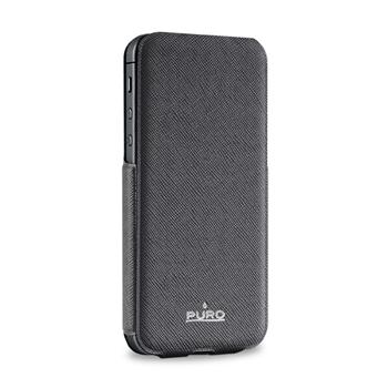 Puro flipové pouzdro Ultra Slim pro Apple iPhone 5/5S, černá