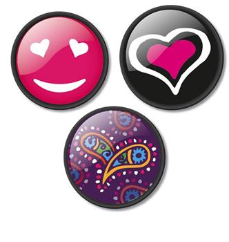 Sada odznáčků Nikidom Roller Pins Cuore