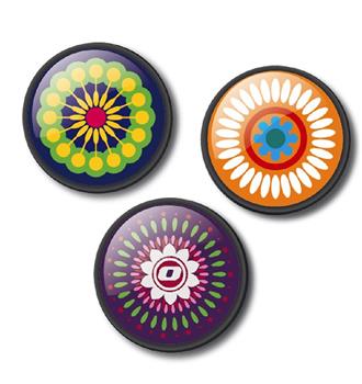 Sada odznáčků Nikidom Roller Pins Mandala