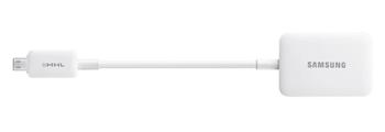 Samsung adaptér MHL 2.0 pro HDTV (11pin -> HDMI) ET-H10FAUW pro Galaxy s 11pinovým konektorem micro USB, bílá