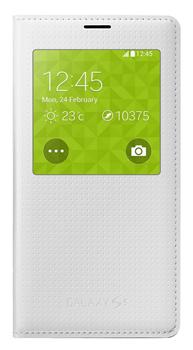 Samsung flipové pouzdro S View EF-CG900B pro Samsung Galaxy S5 (SM-G900), Shimmery White