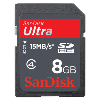 SanDisk paměťová karta 8 GB Ultra SDHC (SD 2.0)