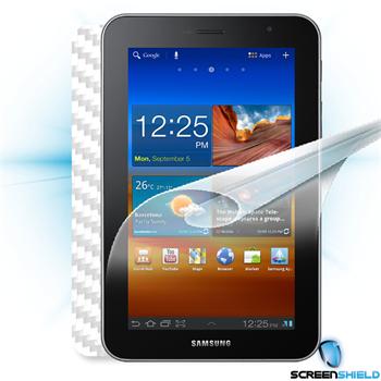 ScreenShield fólie na displej + carbon skin (bílá) pro Samsung Galaxy Tab 10.1 (P7500)
