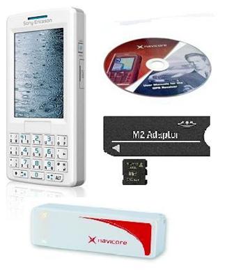 SE M600i bílá + Navicore GPS+karta 512MB+CEE 2007 CD