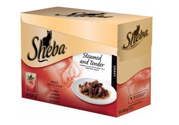 Sheba kapsička drůbeží v želé 12pack 1020g