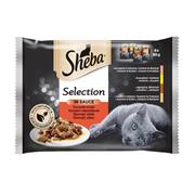 SHEBA kapsička Selection šťavnatý výběr 4pack 340g