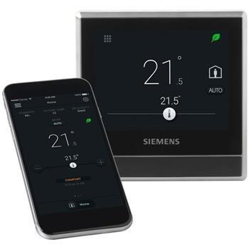 Siemens RDS110 Chytrý termostat s čidlem vlhkosti a kvality vzduchu VOC