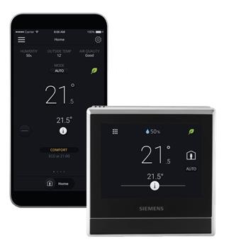 Siemens RDS110.R Chytrý termostat s bezdrátovou komunikací