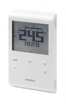 Siemens termostat RDE100.1, programovatelný, digitální, prostorový, drátový