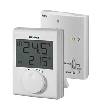 Siemens termostat RDH100 RF/SET, bezdrátový, digitální, prostorový s kolečkem