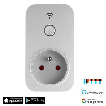 Swisstone SH 1100, WiFi zásuvkový adaptér 16 A, Android, iPhone, Google Home, Amazon Alexa