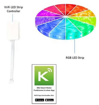 Swisstone SH 385, WiFi LED pásek, 3 m