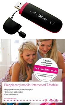 T-Mobile - USB modem ZTE MF 190 + TWIST LITE 3 měsíce