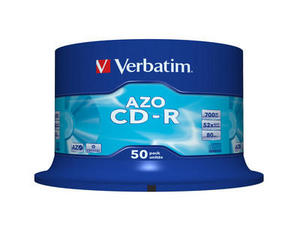 Verbatim CD-R(50-Pack)Spindle/AZO Crystal/52x/700MB
