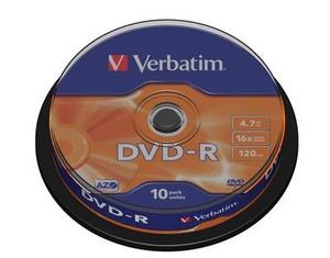 Verbatim DVD-R(10-Pack)Spindle/AZO/Matt Silver/16x/4,7GB