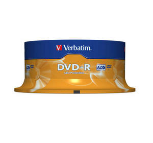 Verbatim DVD-R(25-Pack)Spindle/AZO/Matt Silver/16x/4,7GB