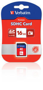 Verbatim SECURE DIGITAL CARD 16GB c6 T-BLIST