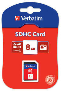 Verbatim SECURE DIGITAL CARD 8GB c4 T-BLIST