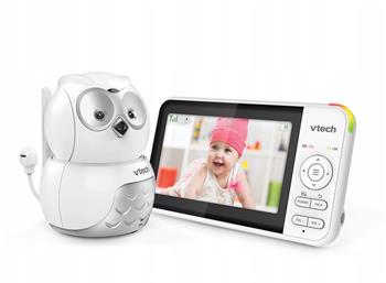 VTech BM5550-OWL, dětská video chůvička Sova s displejem 5" a otočnou kamerou