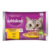 WHISKAS kapsička Drůbeží výběr v želé 4pack 340g