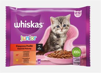 WHISKAS kapsička Junior klasický výběr 4pack 340g