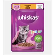 WHISKAS kapsička Junior s kuřecím v želé 85g