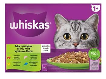 Whiskas kapsička Mixovaný výběr ve šťávě 12pack (1020g)