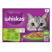 Whiskas kapsička Mixovaný výběr ve šťávě 12pack (1020g)