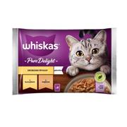 WHISKAS kapsička Pure Delight hydinový výber v želé 4pack 340g