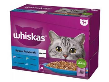 Whiskas kapsička Rybí výběr v želé 12pack (1020g)