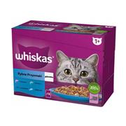 Whiskas kapsička Rybí výběr v želé 12pack (1020g)