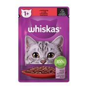 WHISKAS kapsička s hovězím ve šťávě  85g