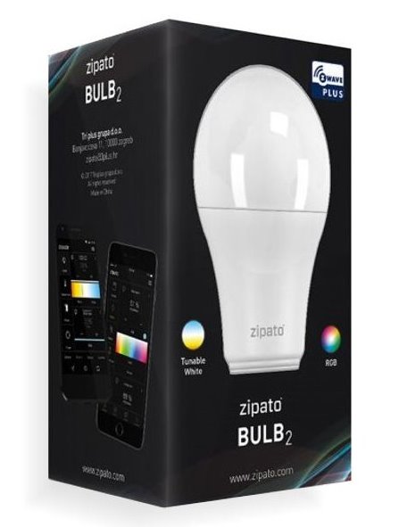 Zipato LED RGBW žárovka E27, Z-Wave, 9.5W